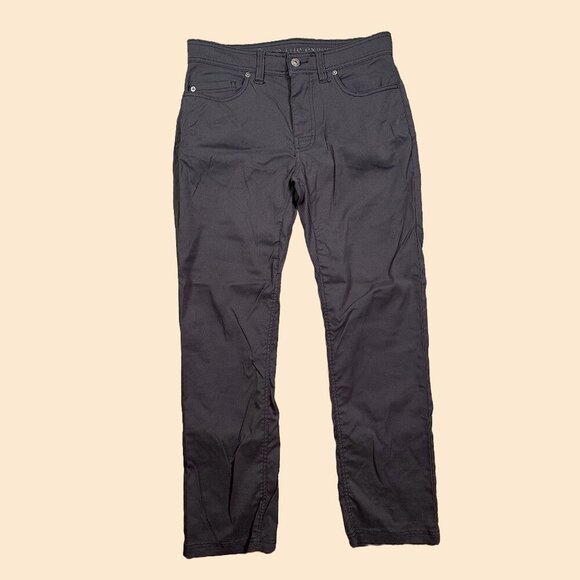 PrAna Men's Charcoal Dark Gray Technical Slim Fit Outdoor Pants Size 30 X 30 - Picture 1 of 5